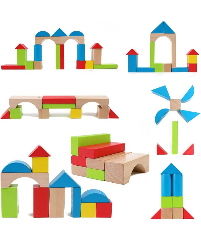 Juego De Bloques 50 Piezas - Hape – Didactiktoys