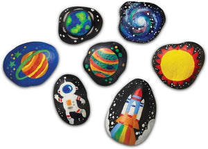 Kit Para Pintar Rocas Espaciales (space rock painting) - 4m