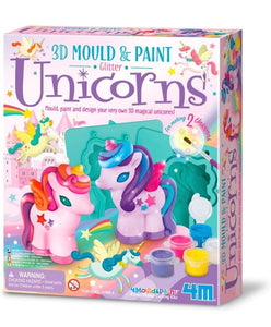 3D Moldea y pinta unicornios con escarcha- 4M